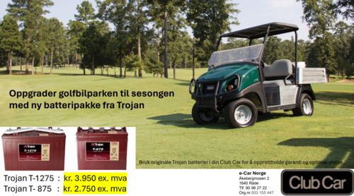 Clubcar batteriskift
