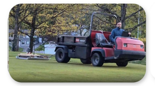 3D Georadar skanning av golfbaner