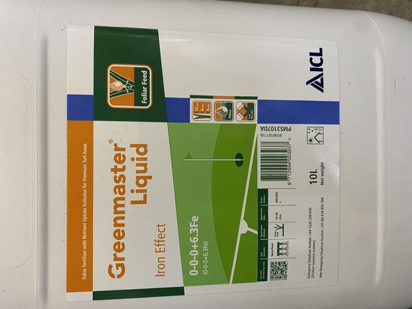 ICL Greenmaster liquid Fe 6,5% 10 liter kanne.