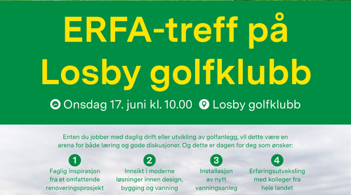 ERFA-treff på Losby golfklubb