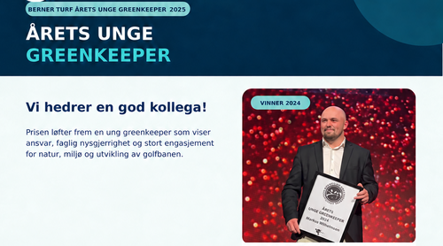 Årets Unge Greenkeeper 2025