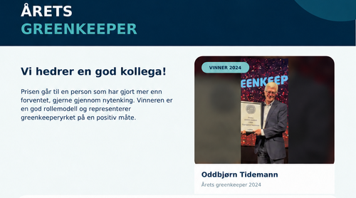 Årets Greenkeeper 2025