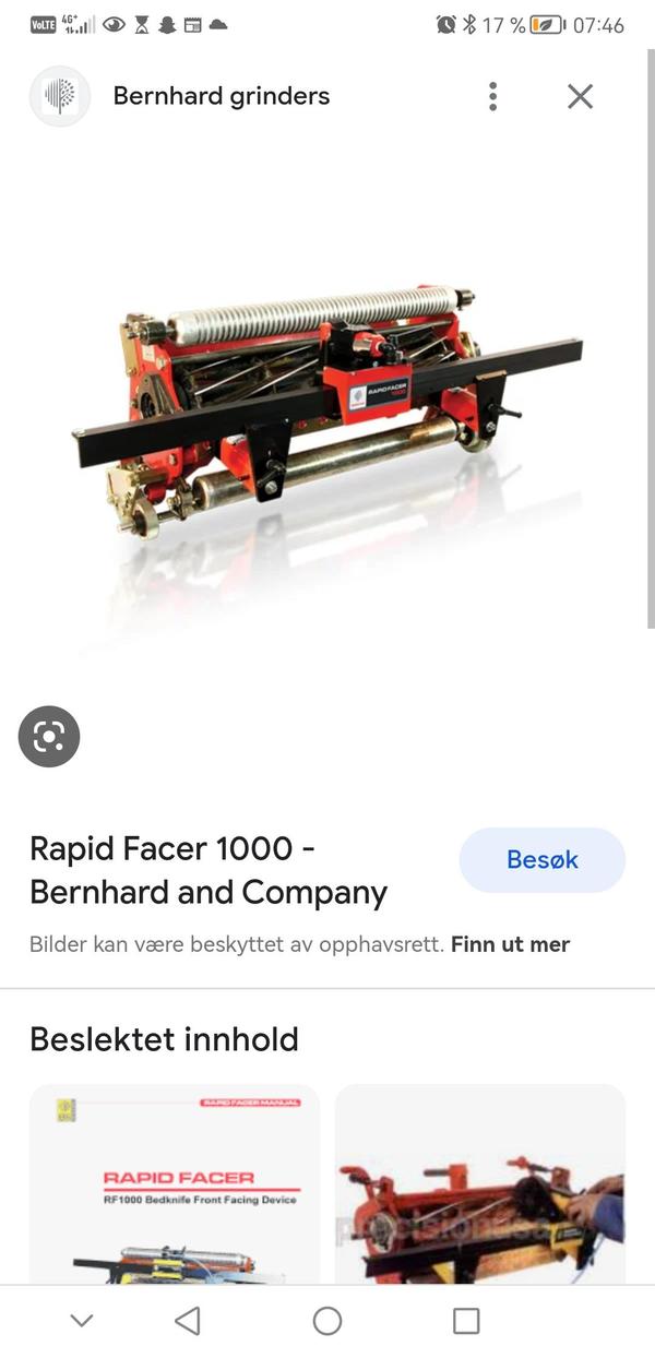Underknivssliper ønskes kjøpt